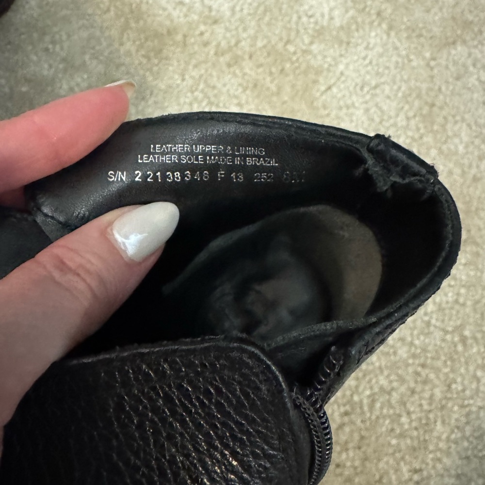 Black Leather Tory Burch Ankle Boots - Picture 5 of 7